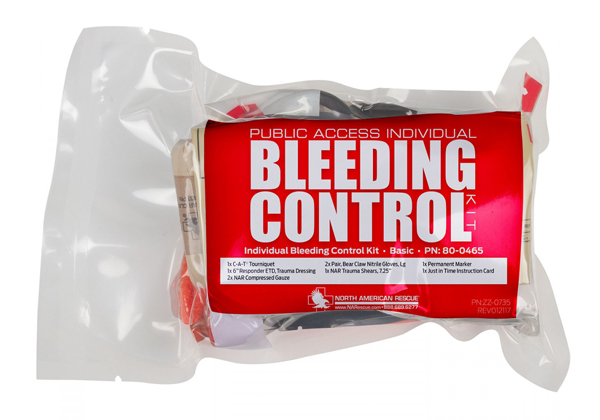 Public Access Individual Bleeding Control Kit - Vacuum Sealed
